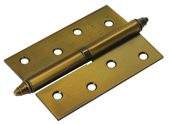 Петля карточная стальная разъемная 100X70X2.5 COF L с подшипником левая, врезная на круглой оси