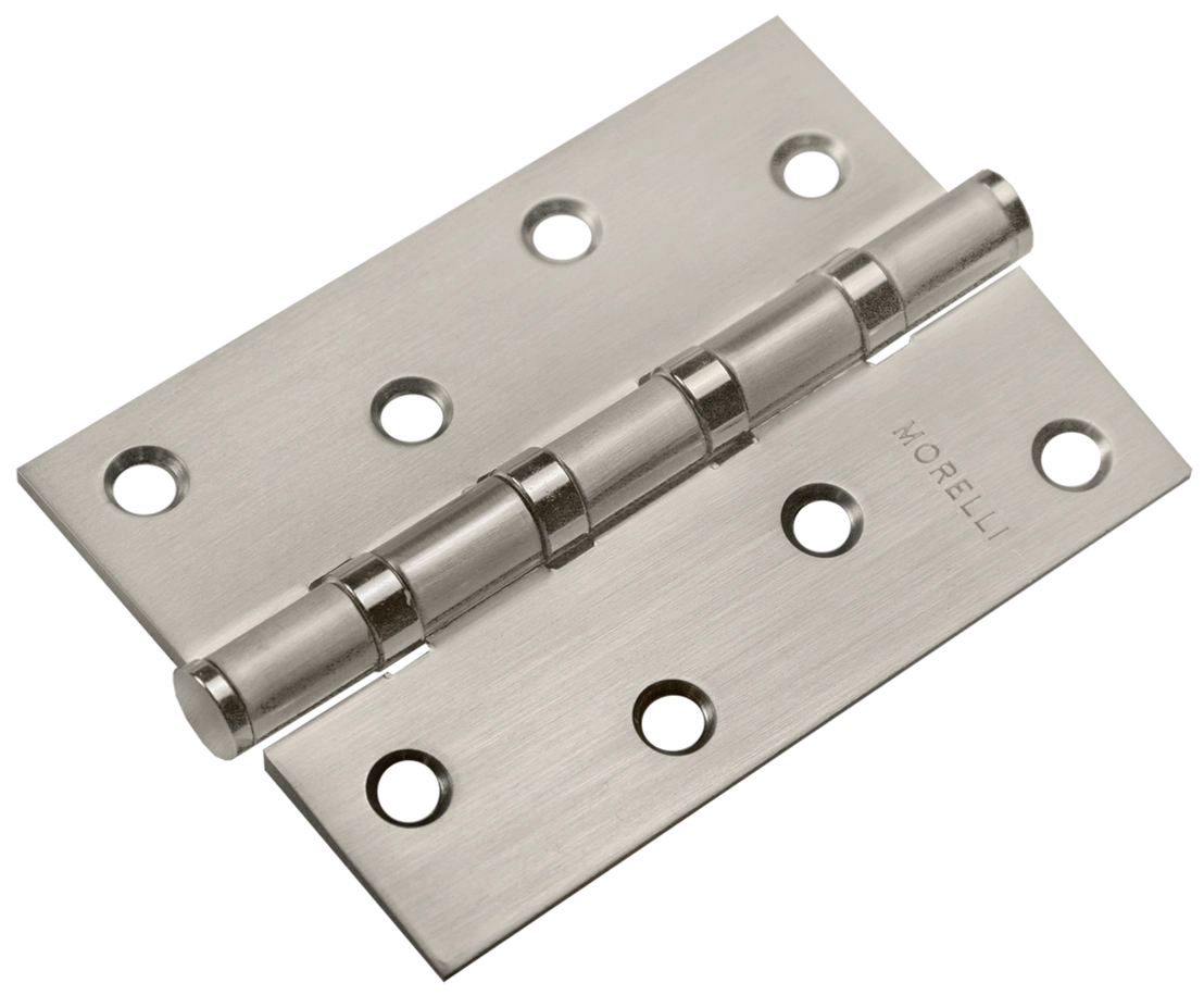 Петля карточная стальная 100X70X2.5-4BB универсальная с подшипником, врезная на круглой оси