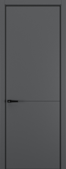 Межкомнатная дверь Горизонт NH10 кромка ABS Black