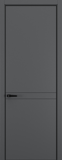 Межкомнатная дверь Горизонт NH13 кромка ABS Black